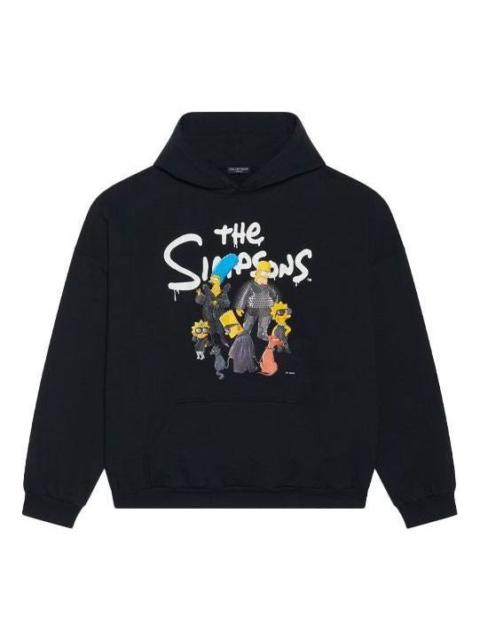Balenciaga x THE SIMPSONS Cotton Hoodie Wide Fit 'Black' 675003TLVG81000