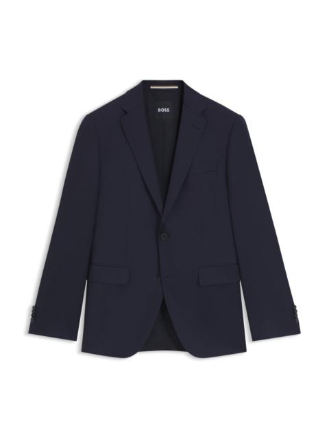 SINGLE-BREASTED JACKET IN VIRGIN-WOOL SERGE