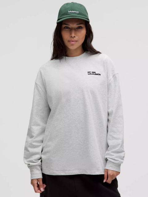 Heavyweight Cotton Crewneck Long-Sleeve Shirt