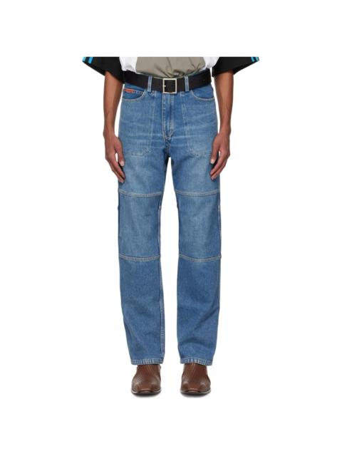 Blue & Khaki Camo Reversible Jeans