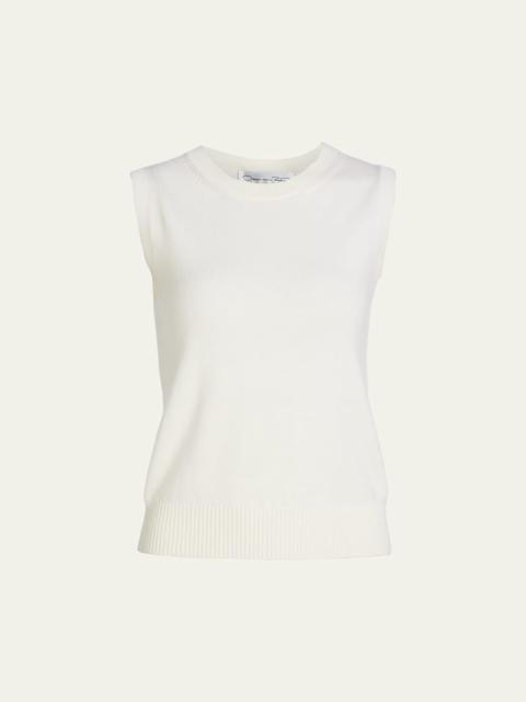 Solid Wool Knit Tank Top