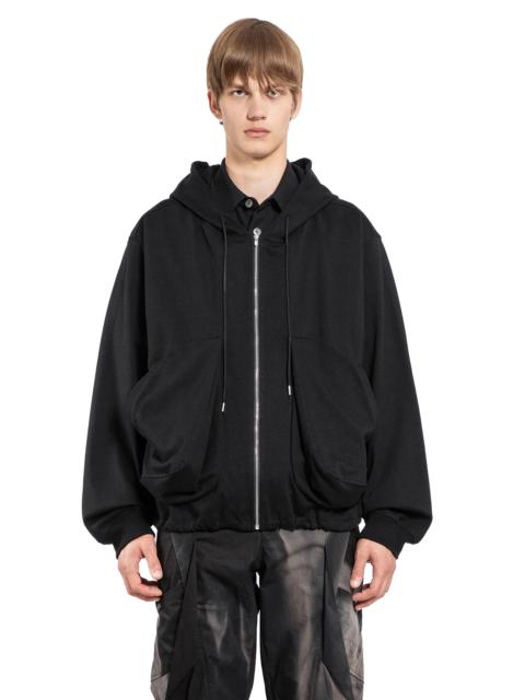 Draped-Pocket-Zip-Up-Hoodie