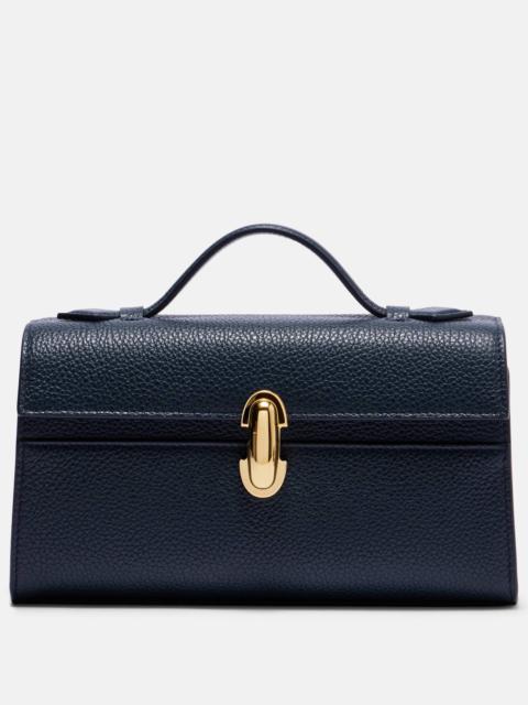 Symmetry leather tote bag