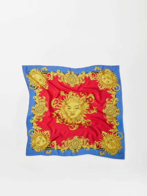 Printed Silk Twill Scarf 90 cm