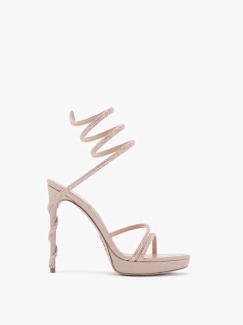 MARGOT NUDE PLATFORM SANDAL 120
