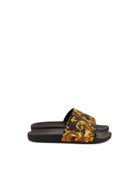 Barocco print flip-flops
