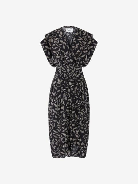 ALMEYA PRINTED MIDI DRESS