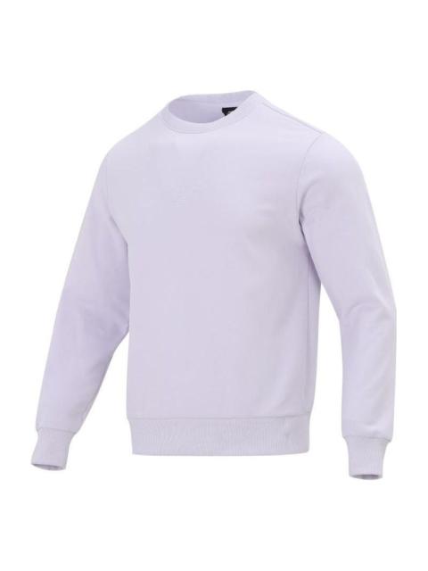 New Balance Solid Color Sports Round Neck Pullover White AMT21555-LIA