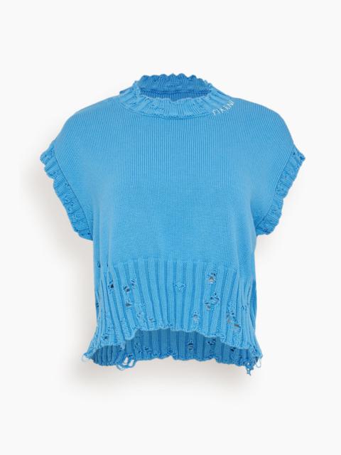 Roundneck Sweater in Azure