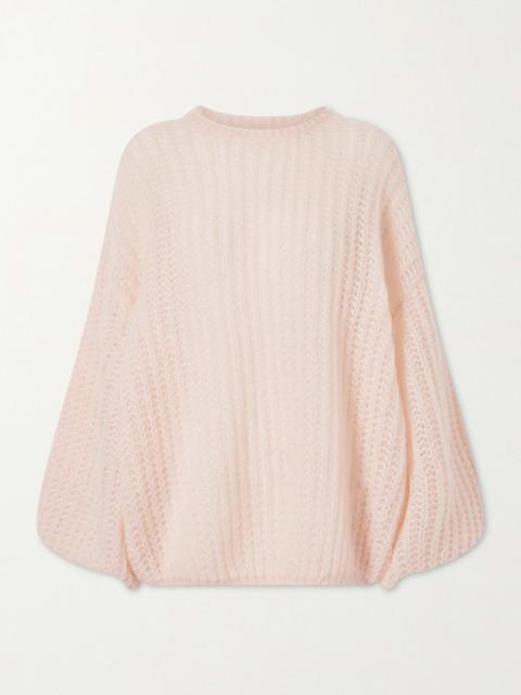 Open-knit Mohair-blend Sweater