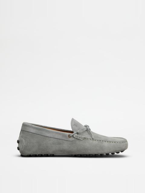 GOMMINO LOAFERS IN SUEDE - GREY