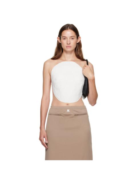 White Illusion Circle Lace Bodysuit