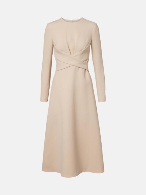 Elta wool crêpe midi dress