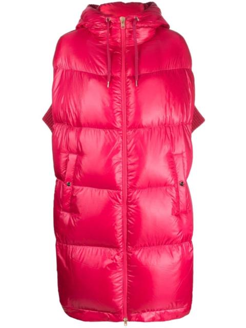 drawstring-hood quilted puffer jacket