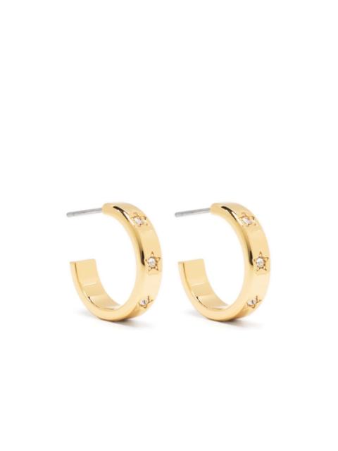 Set In Stone Star hoop earrings