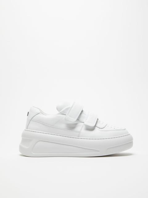 Velcro strap platform sneakers - Optic white/optic white