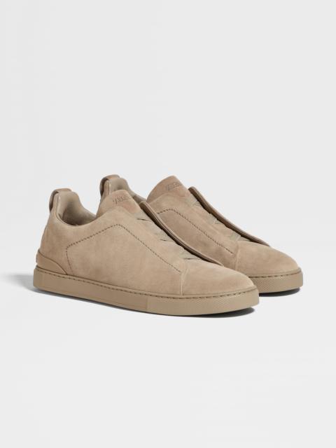 LIGHT TAUPE SUEDE TRIPLE STITCH™ SNEAKERS
