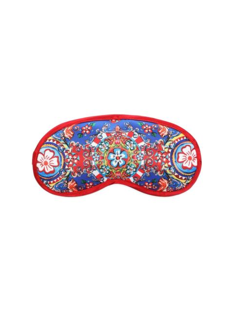 graphic-print night mask