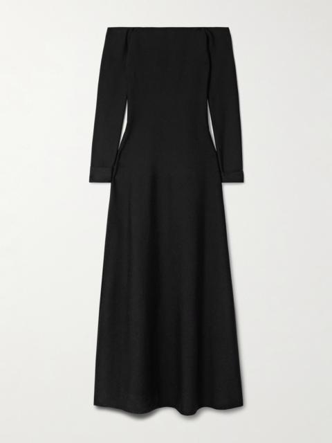 Aine Off-the-shoulder Silk-jersey Maxi Dress