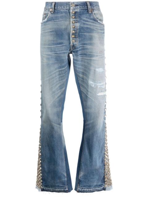 mid-rise wide-leg jeans