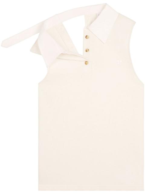 logo-appliqué polo top