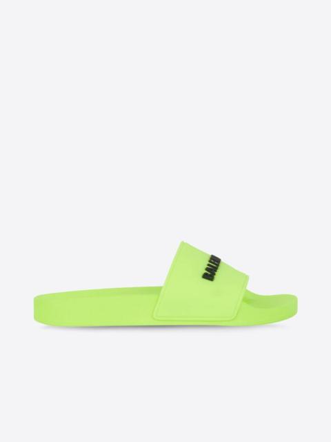 Women's Pool Slide Sandal in Fluo Yellow