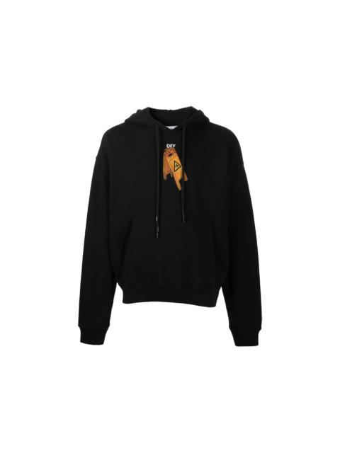 OFF-WHITE Slim Fit Pascal Skeleton Hoodie Black/Black