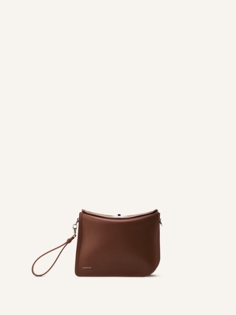 COMPAGNON ASYMMETRICAL LEATHER CLUTCH BAG