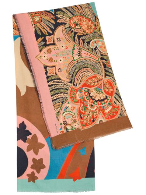 Etro Printed Cotton-blend Scarf