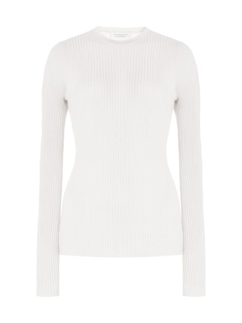 Browning Knit in Ivory Silk Cashmere