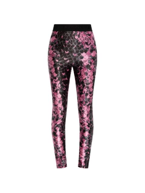 print-detail leggings