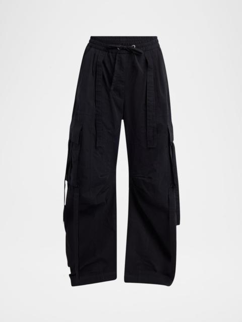 Ties Barrel-Leg Cargo Trousers