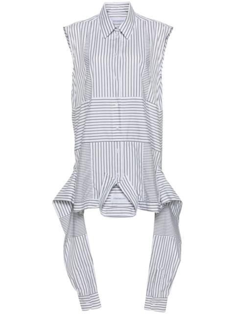 Upside Down striped shirtdress