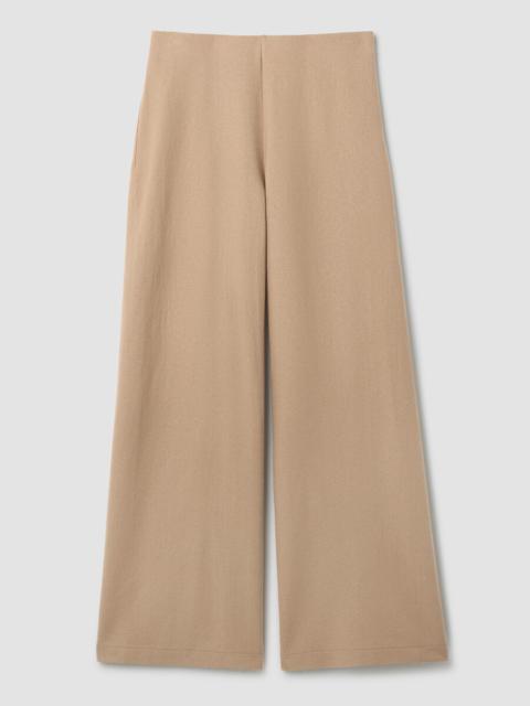 Felted Wool Jersey Wide-Leg Pant in Regenerative Wool