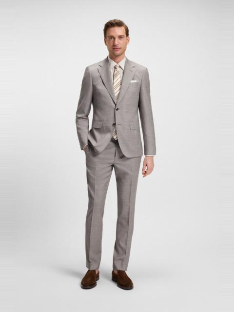 REGULAR-FIT SUIT IN CHECKED WOOL
