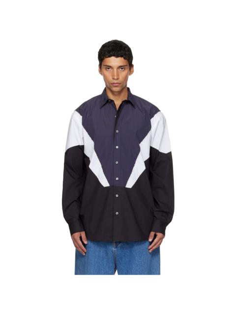 Navy & Black Tracksuit Shirt