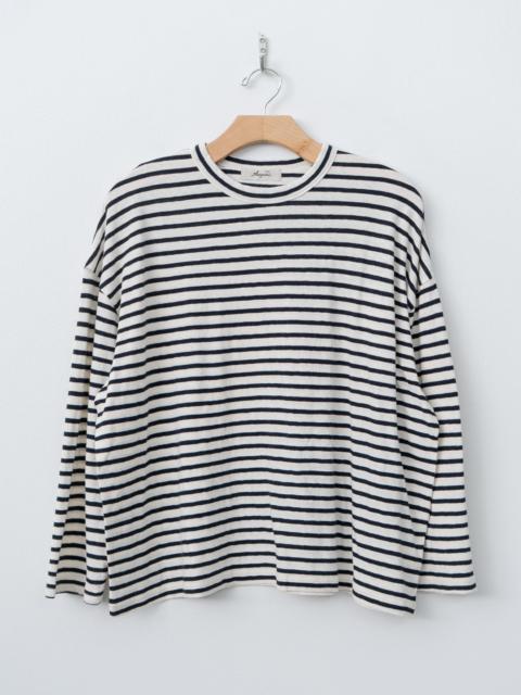 Stripe Pullover Tee - White/Navy