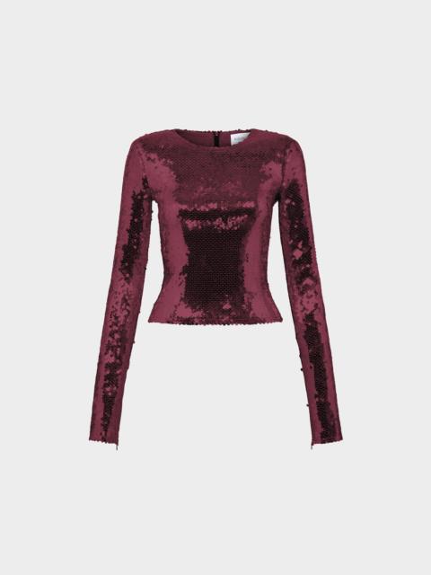LOIDA TOP IN SEQUIN