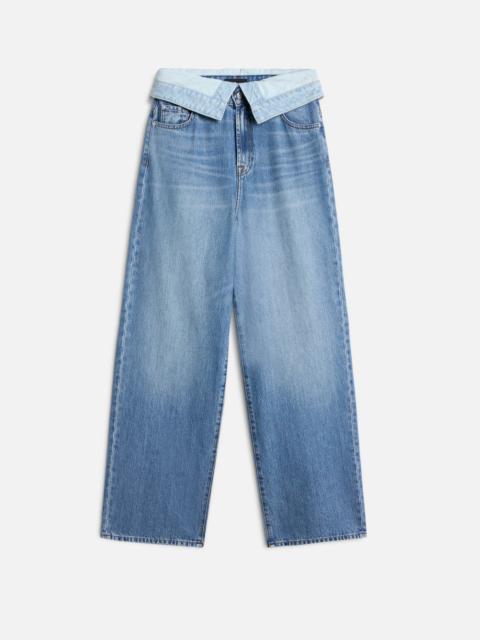 SLOUCHY WIDE LEG in MANKIND Light Shadow