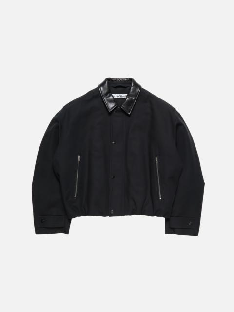 Twill bomber jacket - Black
