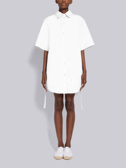 Heavy Poplin Gathered Supersized Mini Shirt Dress