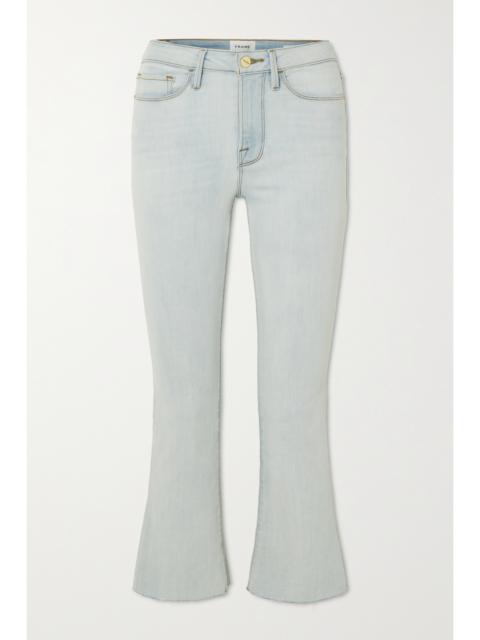 Le Crop Mini Boot Raw High-rise Jeans