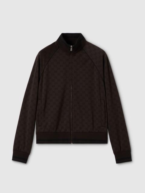GG jersey jacquard zip jacket