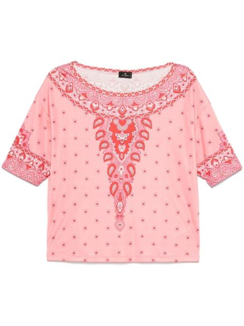 paisley-print blouse