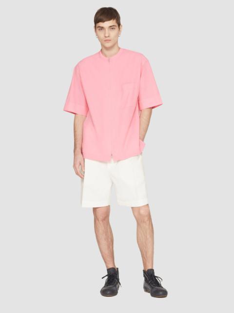 Short Sleeve Zip-Front Shirt