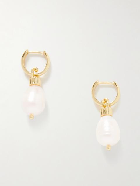 Gold-tone Pearl Earrings