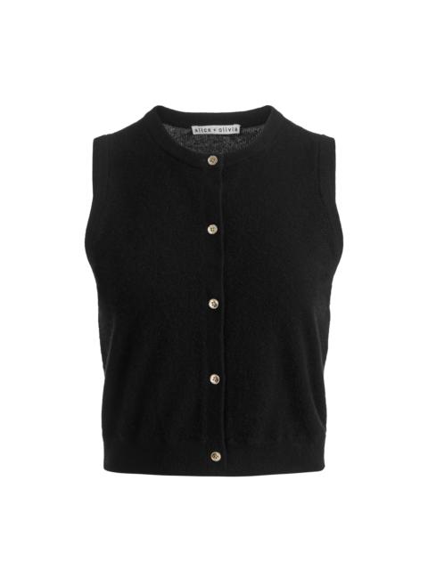 LOLY BUTTON FRONT CASHMERE VEST