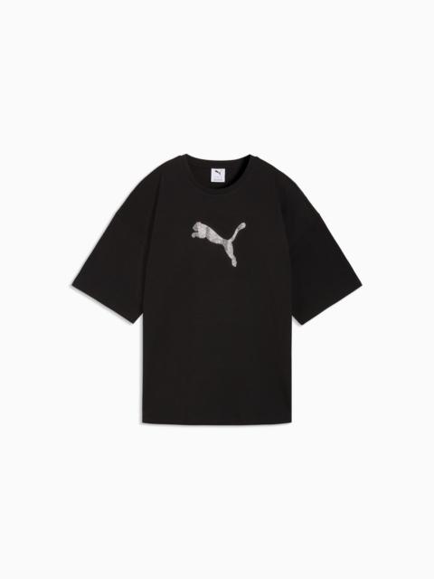 Essentials Graphics Bedazzled Women's Oversized Tee