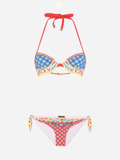 Carretto-print bikini