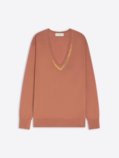 EMBROIDERED MERINO SWEATER